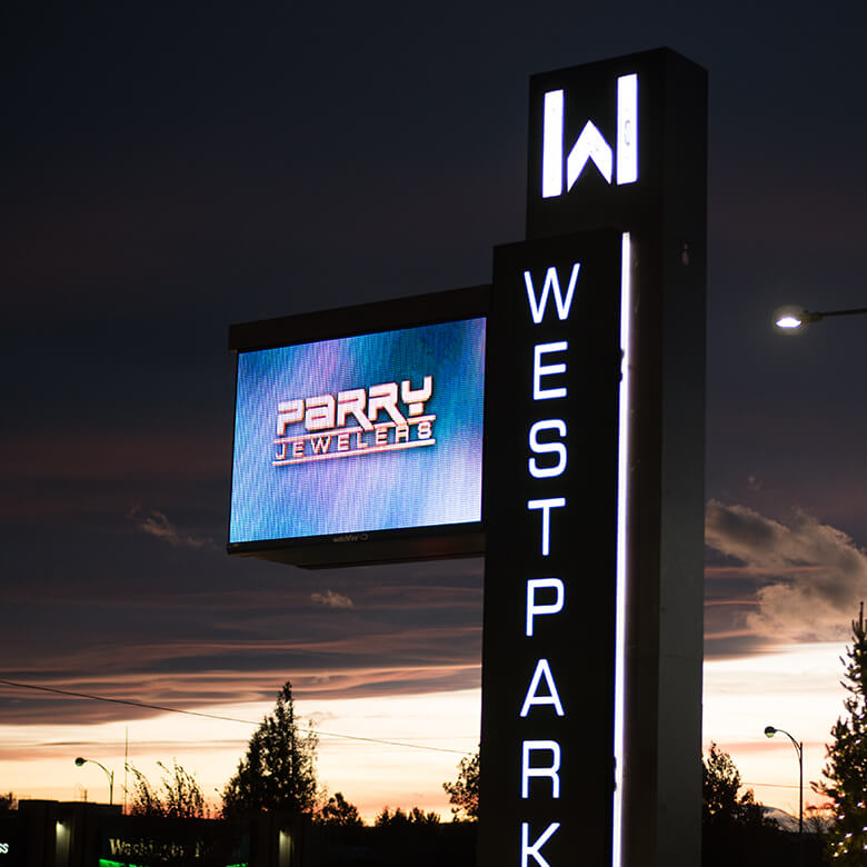 Yakima LED Advertising Signs Eagle Westpark Perry Jewelers