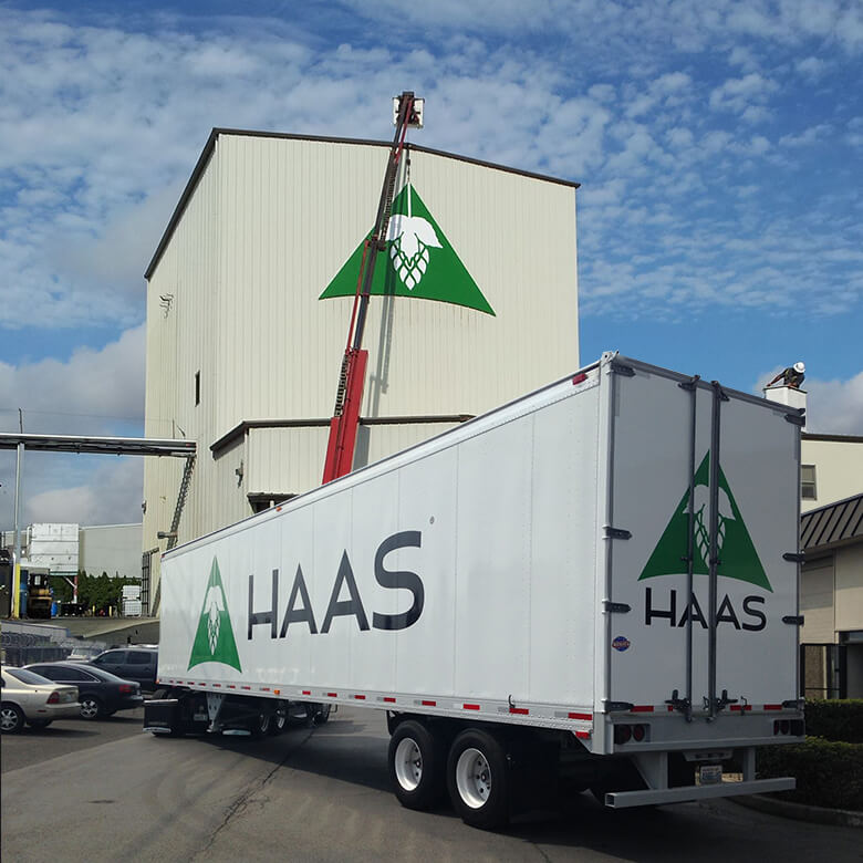 Haas Corporation Yakima Vinyl Graphics Trucks Eagles Signs