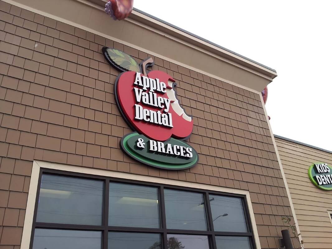 apple valley dental business signage